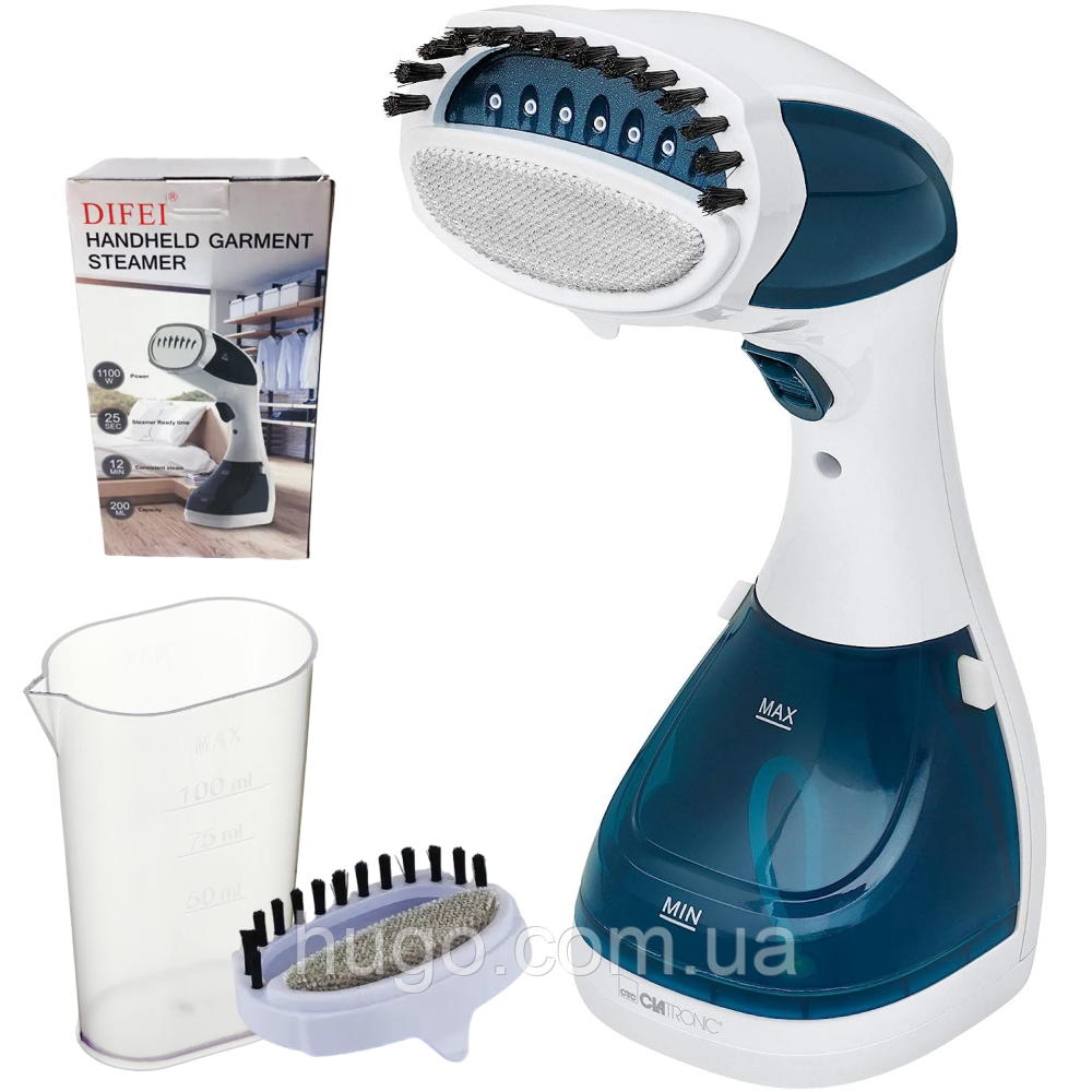 Ручний відпарювач 1100 Вт, Difei Handheld Garment Steamer DF-019A / Вертикальний відпарювач для одягу