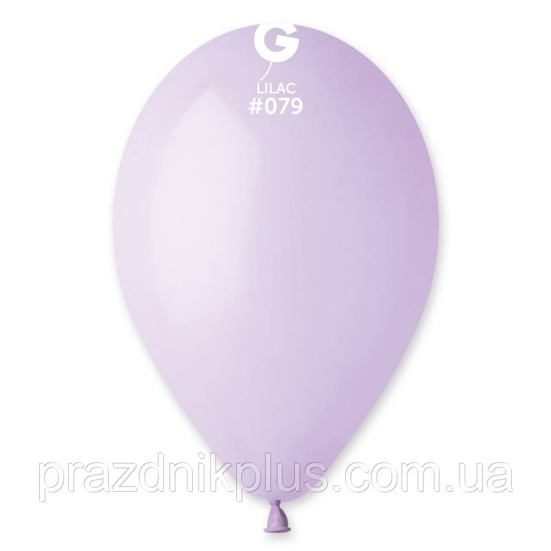 Кулі повітряні ніжно-бузкові 10"(25 см) пастель Gemar G90-079