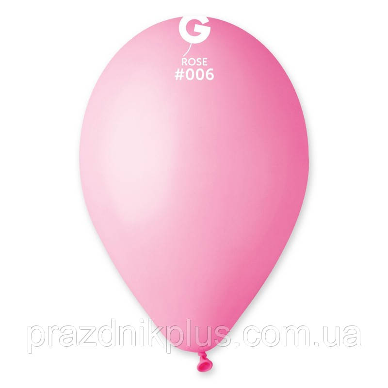 Кулі повітряні рожеві 10"(25 см) пастель Gemar G90-006