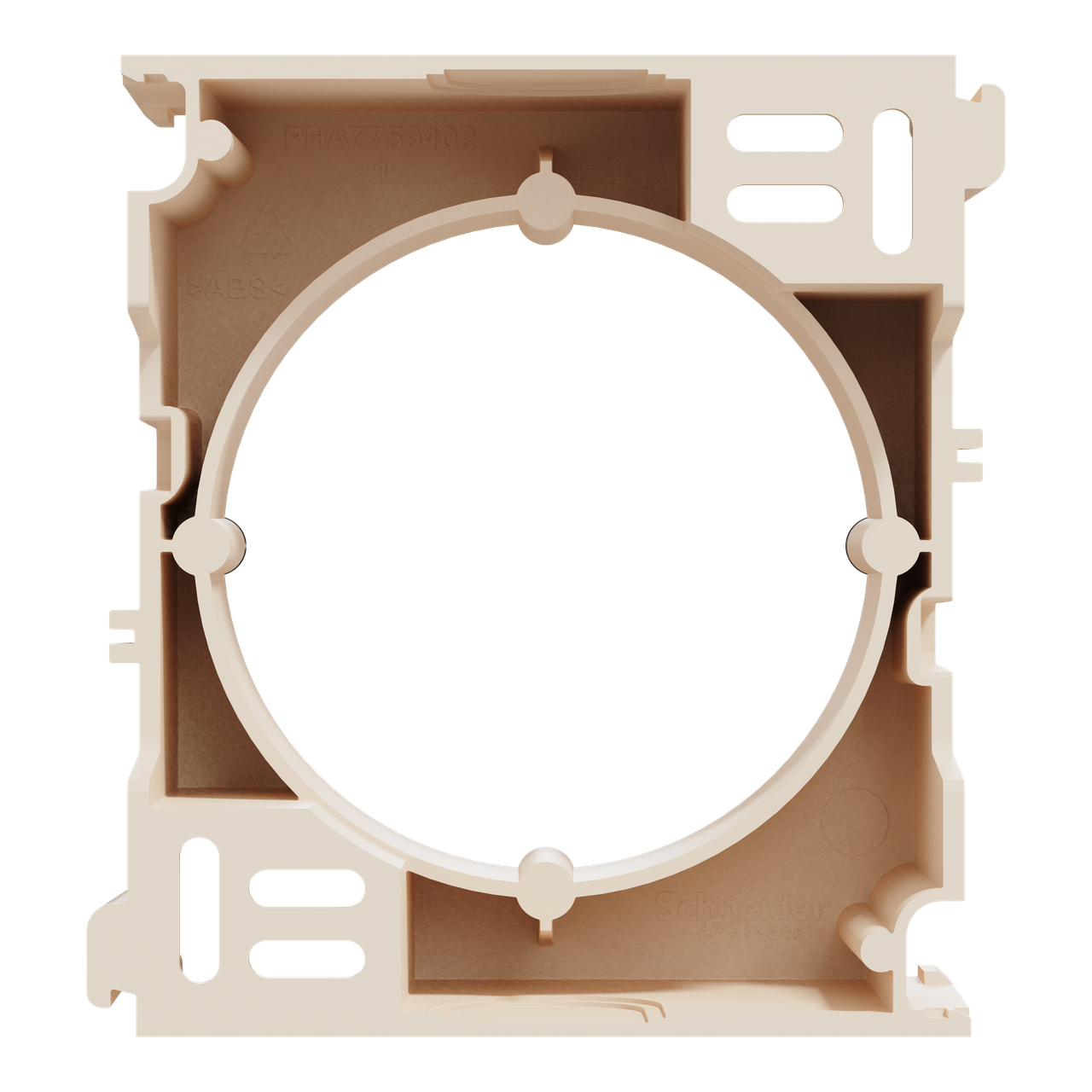Коробка для накладного монтажу додаткова Бежева  Sedna Design SDD112902