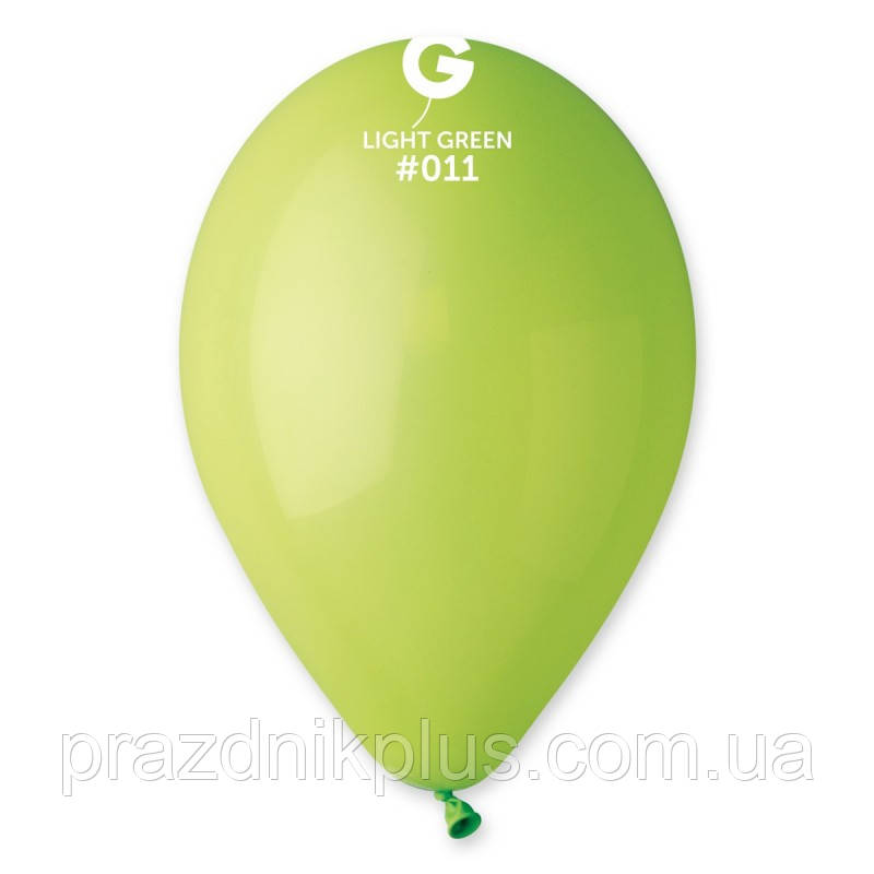 Кулі повітряні салатові 10"(25 см) пастель Gemar G90-011