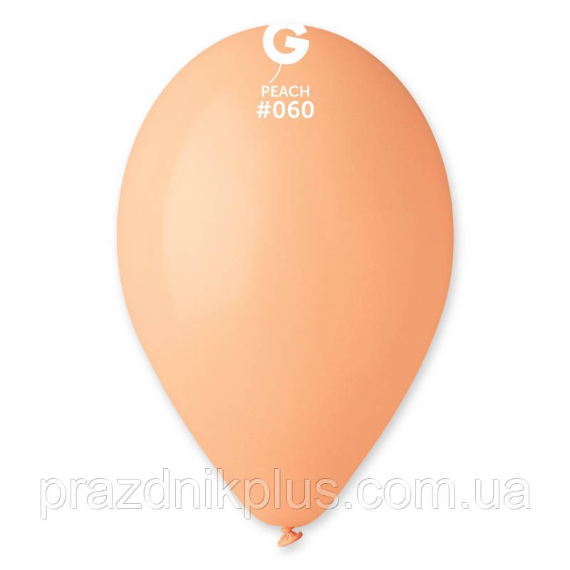 Кулі повітряні персикові 10"(25 см) пастель Gemar G90-060