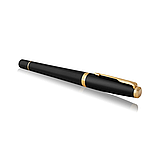 Перова ручка Parker Urban (латунь з лаковим матовим покриттям, позолота, перо F, колір корпусу чорний) 30 011, фото 3