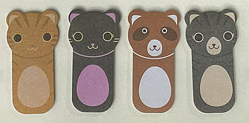 Закладки-індекси липкі паперові 23х45 80арк (4*20) ZiBi ZB.15105 Cats