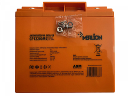 Акумуляторна батарея Merlion agm gp1220M5 Premium 12 V 20 Ah ( 180 x 78 x 165 (168) ) Orange