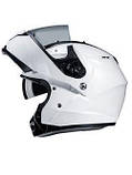 Мотошолом HJC C91 Metal білий глянець, фото 3