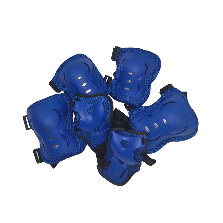 Дитячий набір захисту Bambi для колін, ліктів, блакитний зап'ясток, MS0338(Blue)