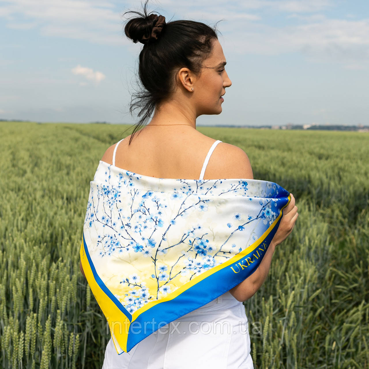 Хустка патріотична (атлас), фото 1