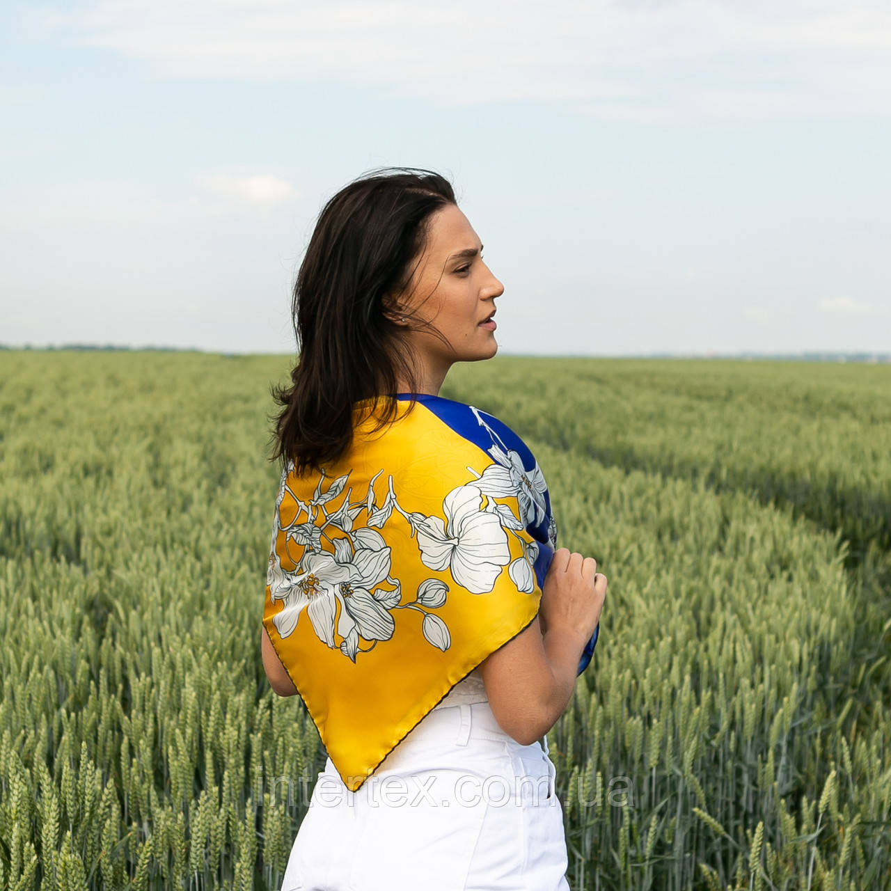 Хустка патріотична (атлас), фото 1