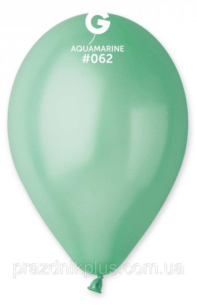 Кулі повітряні бірюзові 10"(25 см) металік Gemar GM90-062