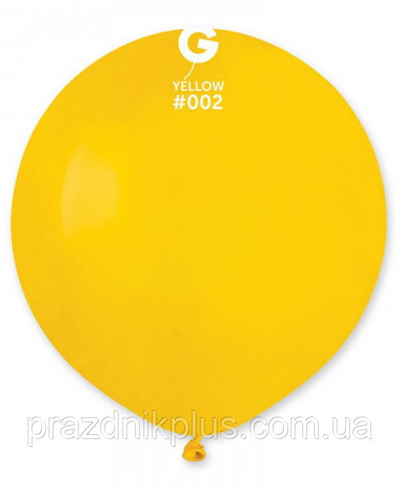 Кулі повітряні жовті 19"(48см) пастель Gemar G150-002