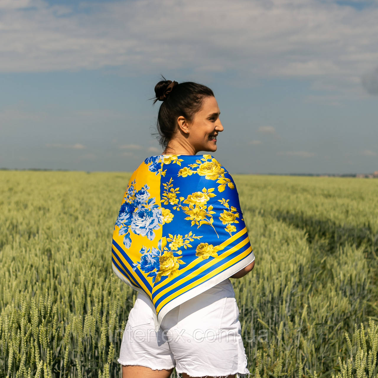 Хустка патріотична (атлас), фото 1