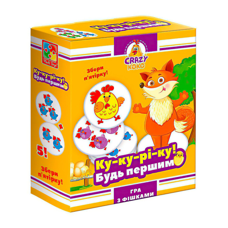 Гра настільна навчальна Ку-ку-ре-ку! Vladi Toys українська, VT8025-08