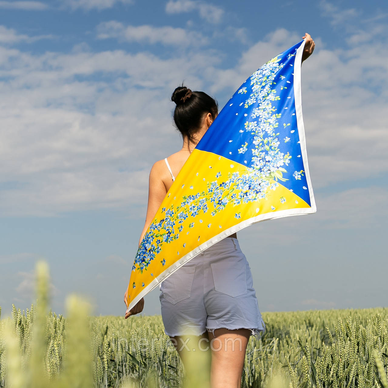 Хустка патріотична (атлас), фото 1