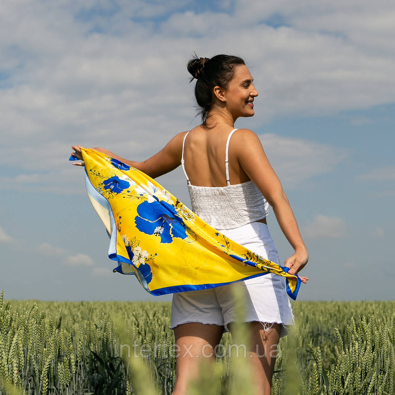 Хустка патріотична (атлас), фото 1