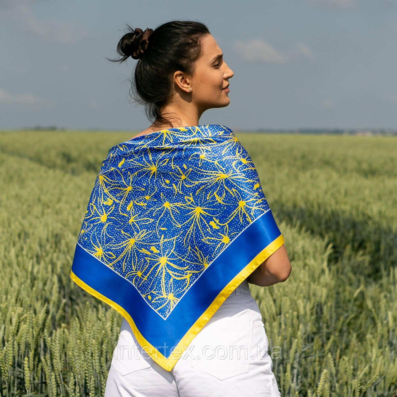 Хустка патріотична (атлас), фото 1