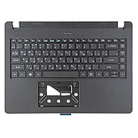Корпус верхняя крышка для Acer TravelMate TMP214-41-G2 TMP214-52, RU/UA, (Black, топкейс+клавиатура с