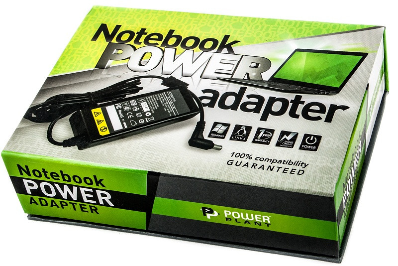 Блок живлення до ноутбука PowerPlant TOSHIBA 220 V, 19 V, 60 W, 3.16 A (6.3*3.0 mm) (TO60F6330)