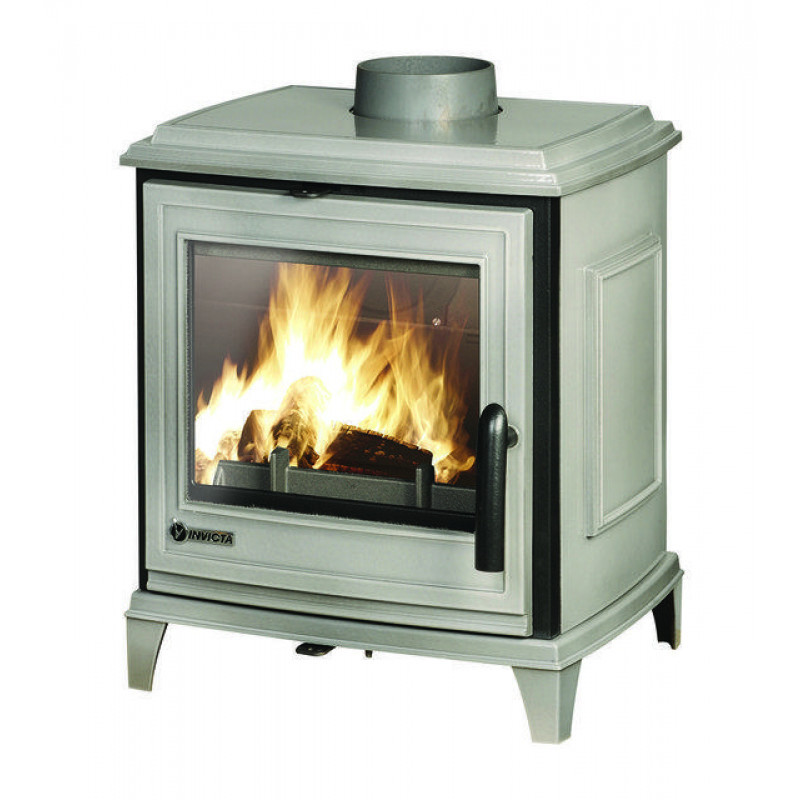 Піч камін чавунний INVICTA Sedan S сіра емаль