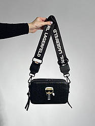 Жіноча сумка Карл Лагерфельд чорна Karl Lagerfeld  Snapshot Black
