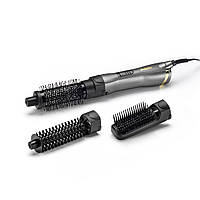 Фен-Щотка Babyliss AS85TE, 800 Вт, 3 щітки, 2 температури + холодне повітря, сірий