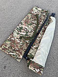 Розкладачка 197×64×49 см посилена до 200кг. Мультикам, фото 6