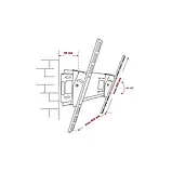Кронштейн КВАДО К-51 для ТВ з діагоналлю 30-53" (Чорний), фото 10