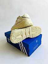 Жіночі кросівки Adidas Niteball Beige Адідас Найтбол бежеві замш шкіра демісезон, фото 6