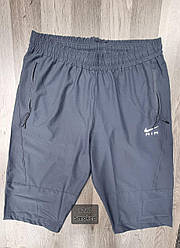 Чоловічі брендові подовжені спортивні шорти Nike (Найк), чоловічі повсякденні сірі. Чоловічий одяг