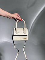 Женская сумка Jacquemus Le Chiquito Mini Cream (кремовая) KIS23024 красивая сумочка на длинном ремне vkross