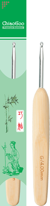 Гачок з бамбуковою ручкою ChiaoGoo Natural Metal Head 14 cм № 5 мм