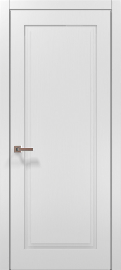 Двері міжкімнатні Полотно, серія STYLE (ST 01) Білий матовий
