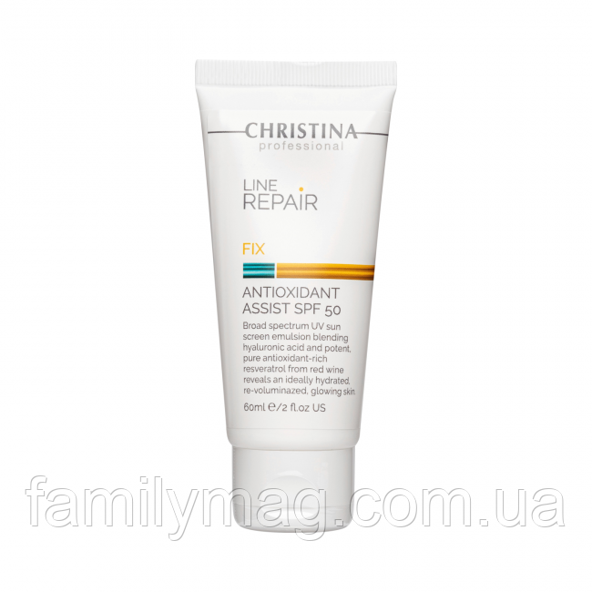 Антиоксидантний лосьйон з SPF-50 Antioxidant Assits SPF 50 Line Repair Fix Christina 60 мл