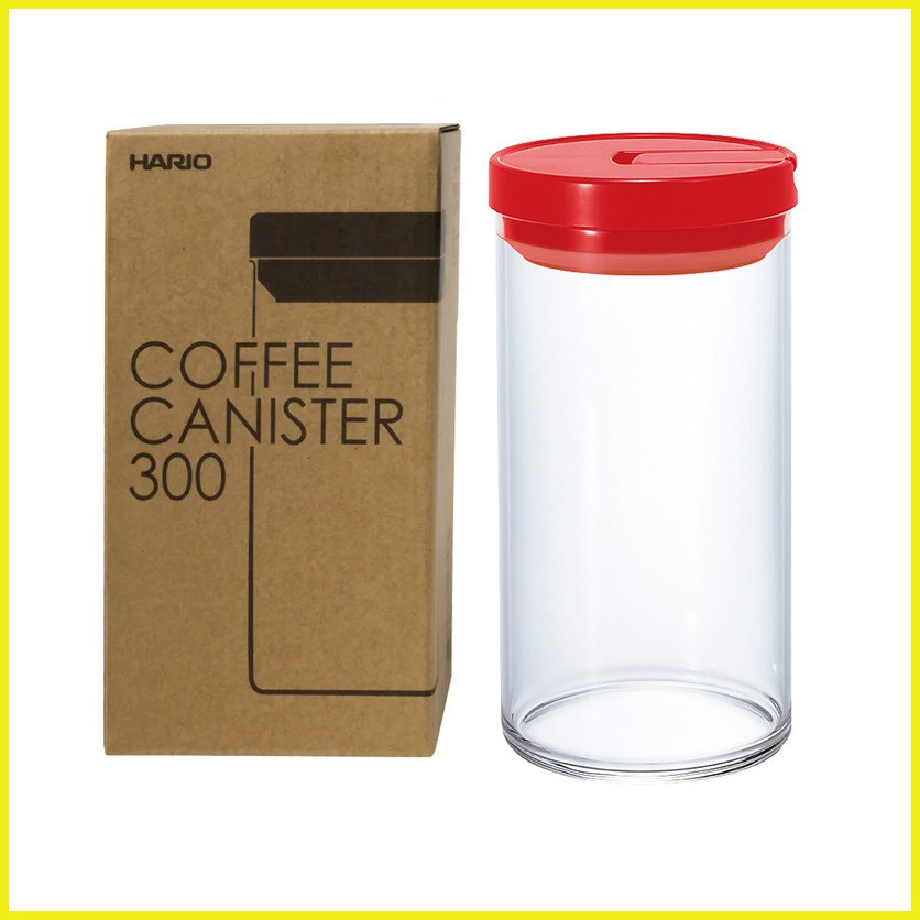 Ємність для зберігання кави чаю Hario з вакуумною кришкою  MCN-300-R Банка