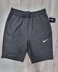 Чоловічі брендові спортивні шорти Nike (Найк), чоловічі повсякденні чорні. Чоловічий одяг