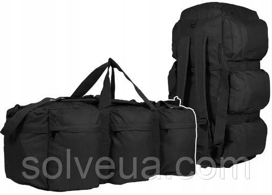 Тактичний Рюкзак-Сумка 2в1 Mil-Tec Combat Duffle Bag Tap 98л 85 x 34 x 29 см black 13846002.solve, фото 1