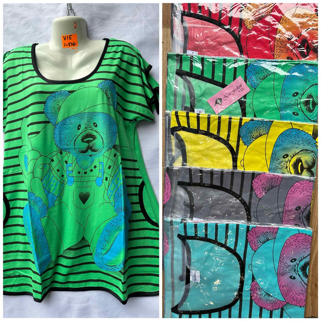 Футболка жіноча Розмір: 1-5xl(44-54) Зрістовка: 5шт-пачка, фото 1