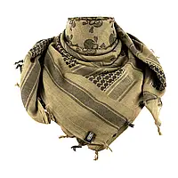 Тактический маскировочный шарф для военных/ Арафатка шемаг армейская М Тас Pirate Skull /Олива/ Черный