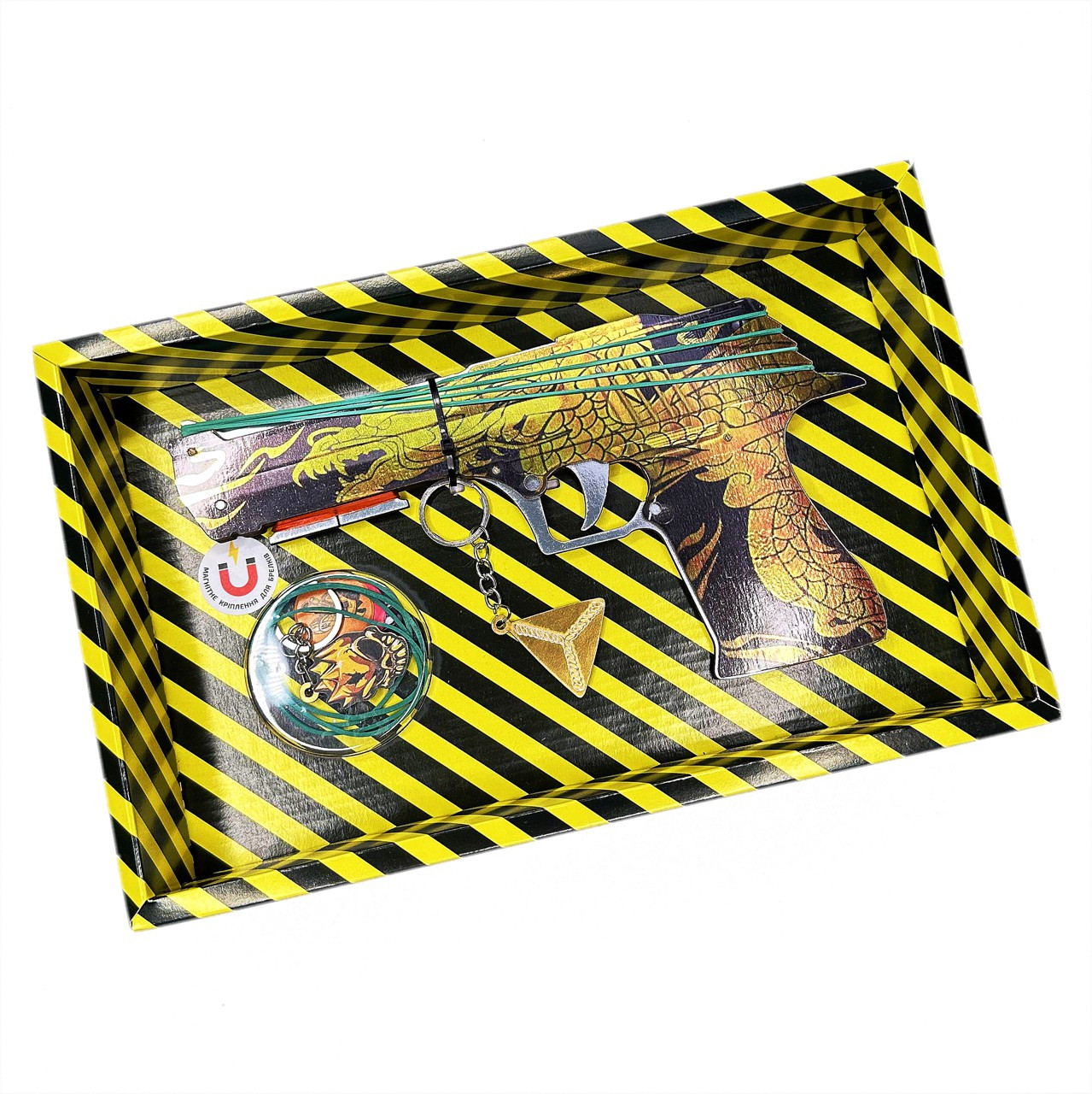 Гумостріли збірна модель DESERT EAGLE ЯКУДЗА BOX, Сувенір Декор, DE-Y