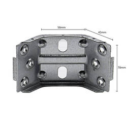 Кутова пластина 70x58x43