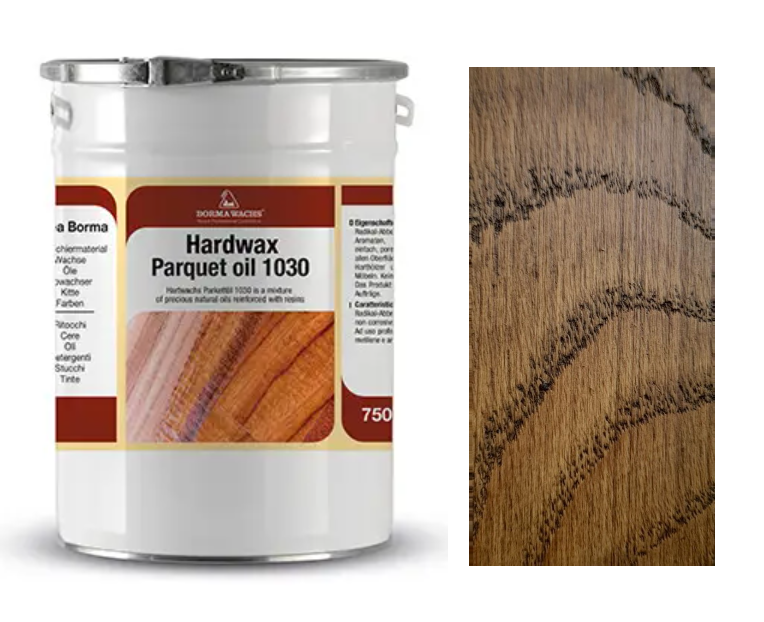 Олія паркетна Parquet Oil 1030 на дубі/ясені (колір-Темний дуб), Borma Wachs
