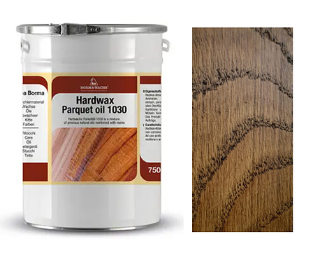 Олія паркетна Parquet Oil 1030 на дубі/ясені (колір-Темний дуб), Borma Wachs, фото 1