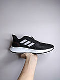 Чоловічі кросівки сітчасті легкі Adidas Black р41, фото 2