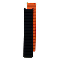 Ремешок для часов Silicone Link Magnetic 22mm Цвет Black-Orange