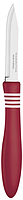 Нож TRAMONTINA COR & COR чем 76 мм д/овощ - 1 шт красная ручка инд.бл (23461/173) TZP161