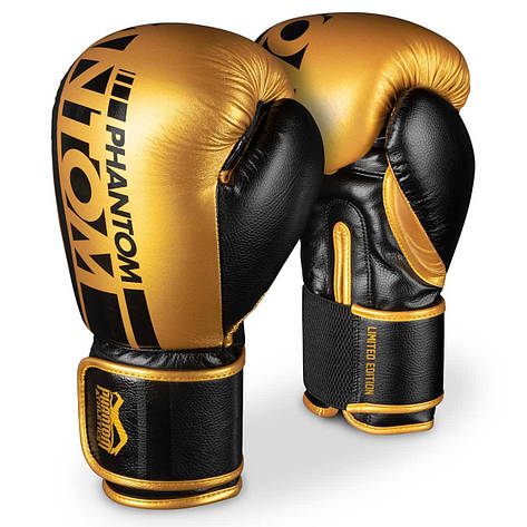 Боксерські рукавиці Phantom APEX Elastic Gold 12 унцій, фото 1
