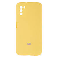 Чехол для Xiaomi Poco M3 Full Case with frame Цвет 04 Yellow