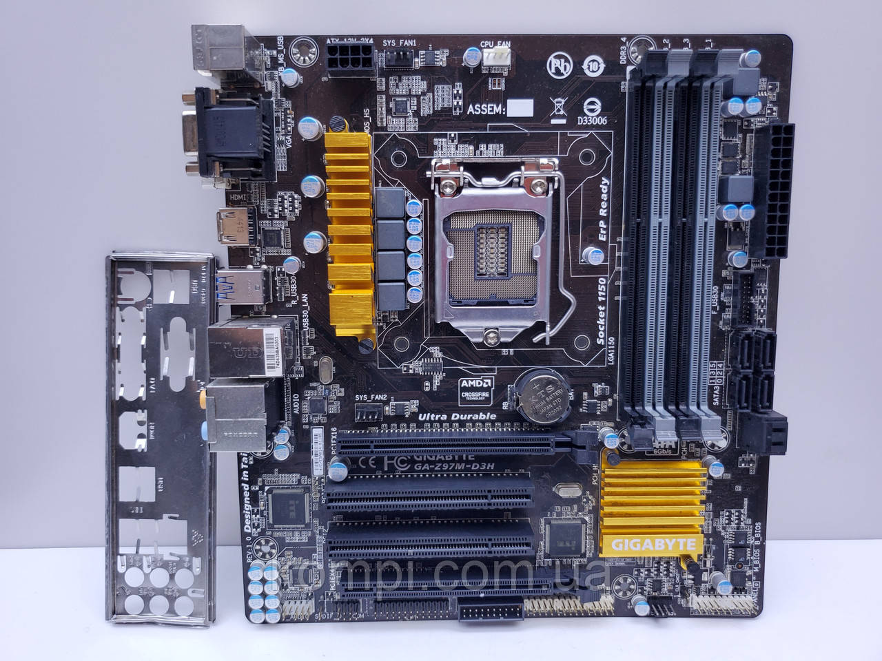 Материнська плата GIGABYTE GA-Z97M-D3H S1150 DDR3