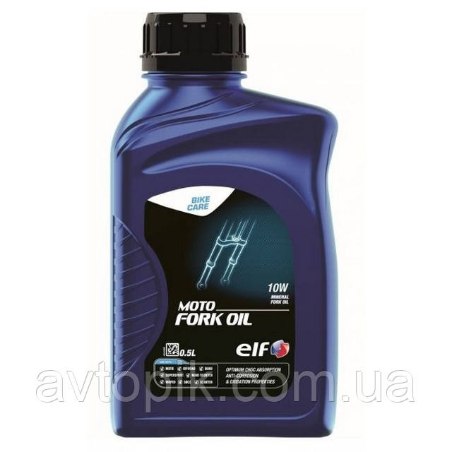 Гидравлическое масло ELF MOTO FORK OIL 10W (0.5л.) - фото 1 - id-p1886145253