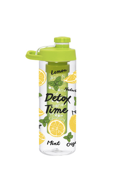 Пляшка д/води пл. HEREVIN Lemon-Detox Twist 0.65 л д/спорту з інфузером (161568-001) TZP102
